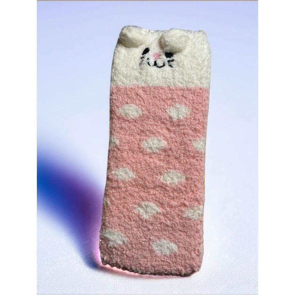 Super Cute Soft Plush Adorable Animal Theme Long Socks NWOT Deadstock - Picture 5 of 8